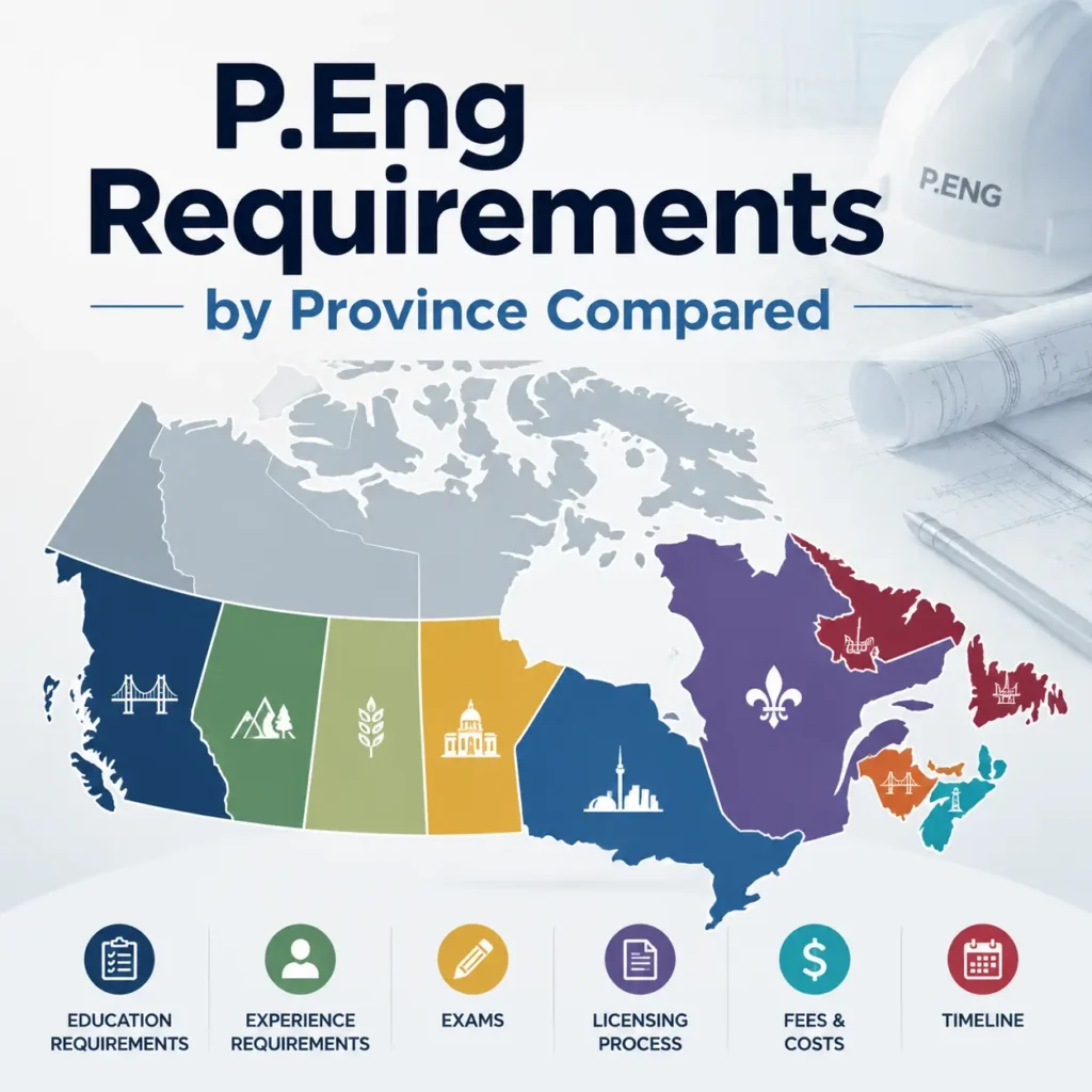 P.Eng Requirements by Province Compared